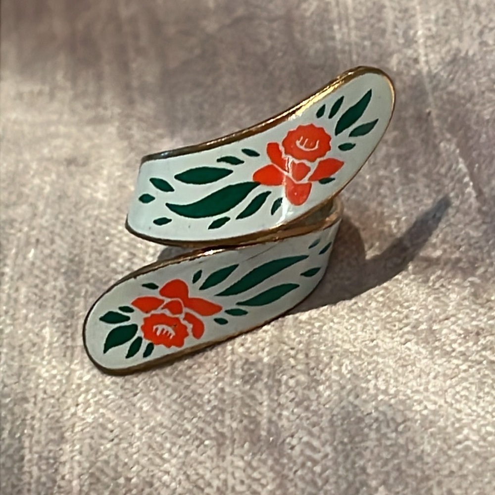 Vintage Bronze Floral Ring